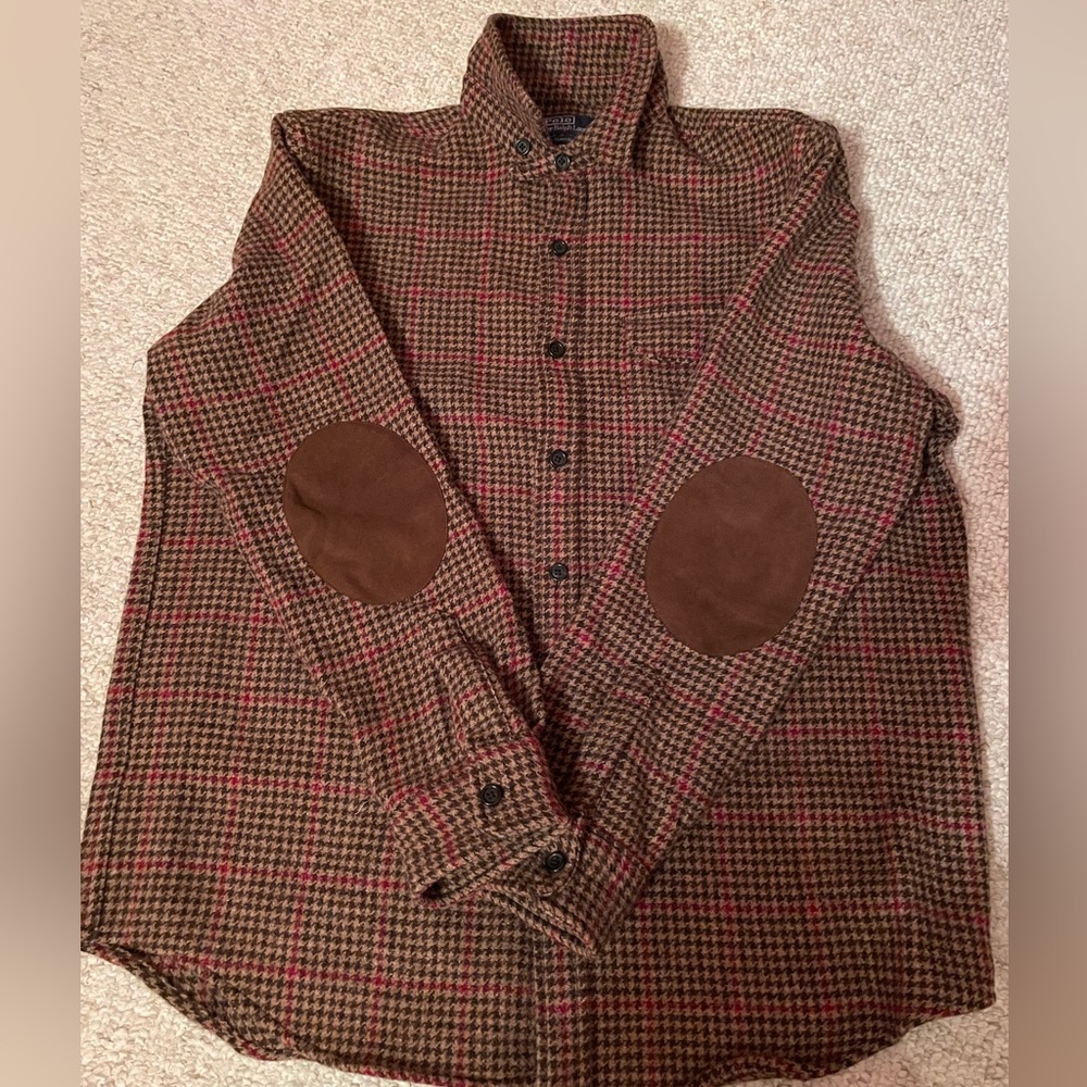 Polo Ralph Lauren Shetland Wool Overshirt Size XL NWOT
